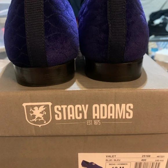 Stacy Adams Valet Slip On Bit Loafer in Blue Size 12M New in Box Stacy Adams Valet Slip On Bit Loafer in Blue Size 12M New in  main image 3
